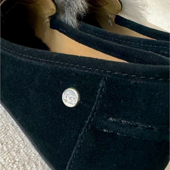UGG Kaley Wisp Loafers in Black & Charcoal, Size 6 - Picture 8 of 11